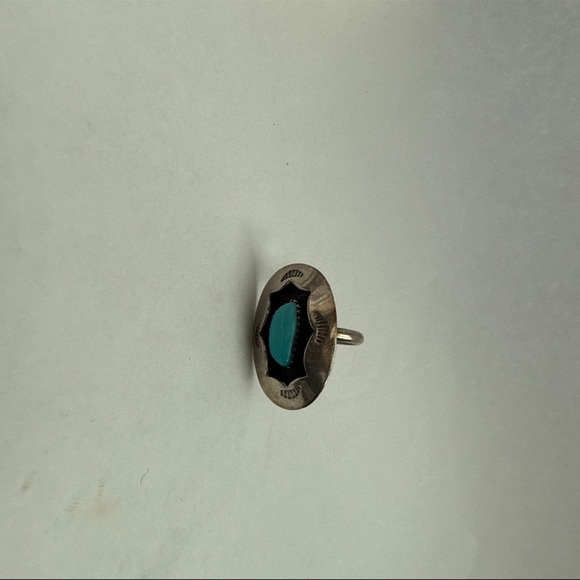 Turquoise Shadow Box Ring - Picture 2 of 4